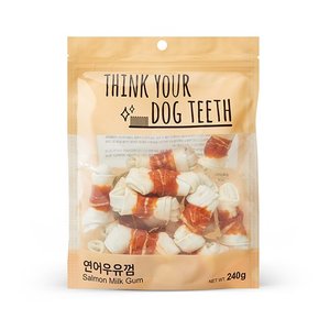 ThinkYourDogTeeth 강아지 딩고 우유껌 15P 240g