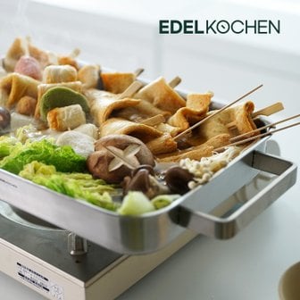 에델코첸 통3중 직사각 전골팬 36*22cm (사틴)