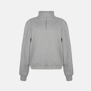 메트로시티 풀오버 하프 집업 스웻 셔츠 M243CT0917G