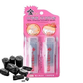 헬스텍 이편한 치간칫솔 숯첨가 60pcs_P311380188