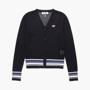 [여주점] 여성 V넥 배색포인트 여름 가디건  GQ222LKC41 BLCK