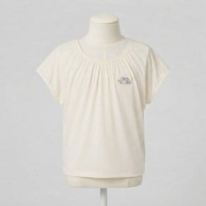노스페이스 키즈 걸즈 아이스맥스 반팔 티 CREAM NT7US31U