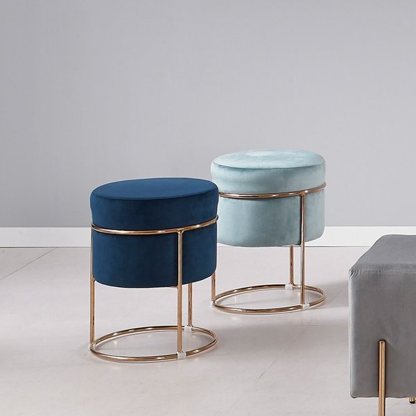 루벤 원형 벨벳 스툴의자 A형 FU