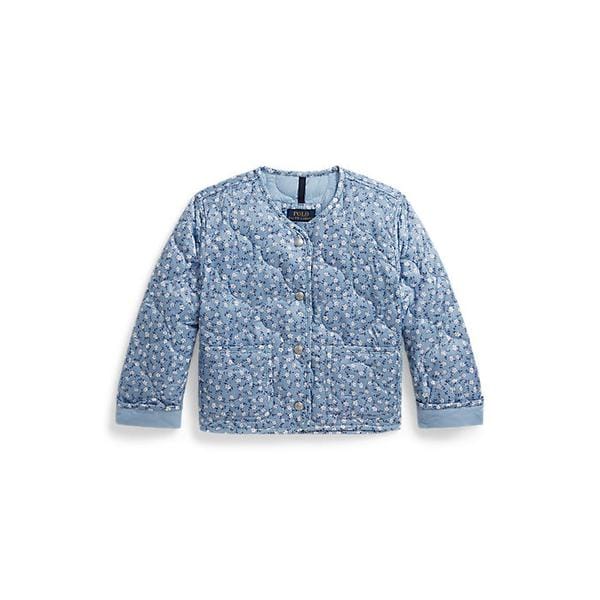 폴로 키즈 여아 2-6세 플로럴 퀼트 재킷(CWPOOTWR6020162400)