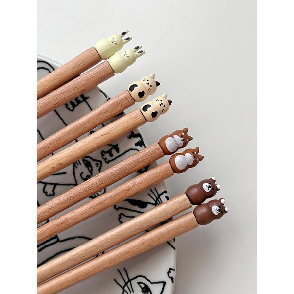 모리노 젓가락 4종 우드 귀여운 집들이 선물