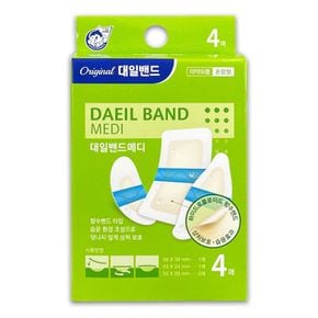 대일 아쿠아 메디 방수 탄력 4매 혼합형 O 밴드 압박 구급 응급