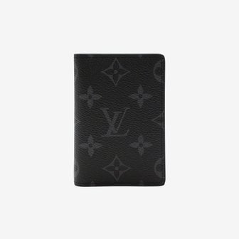 LOUIS VUITTON [국내/당일] 루이비통 포켓 오거나이저 카드지갑 모노그램 이클립스 M61696