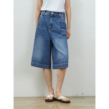 률앤와이 DENIM RELAX BERMUDA PANTS INDIGO