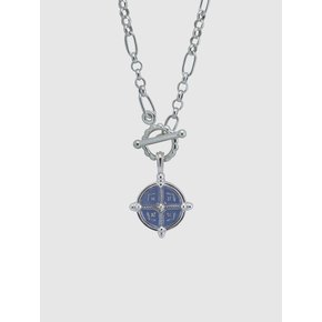 Cross spring necklace