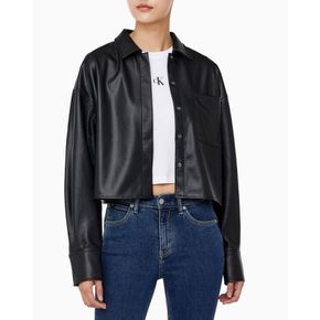 25 S/S [여]폭스 레더 크롭 셔츠(J225044-BEH)[34991992]