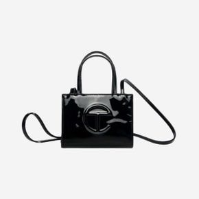 텔파 스몰 페이턴트 쇼핑백 블랙 Telfar Small Patent Shopping Bag Black