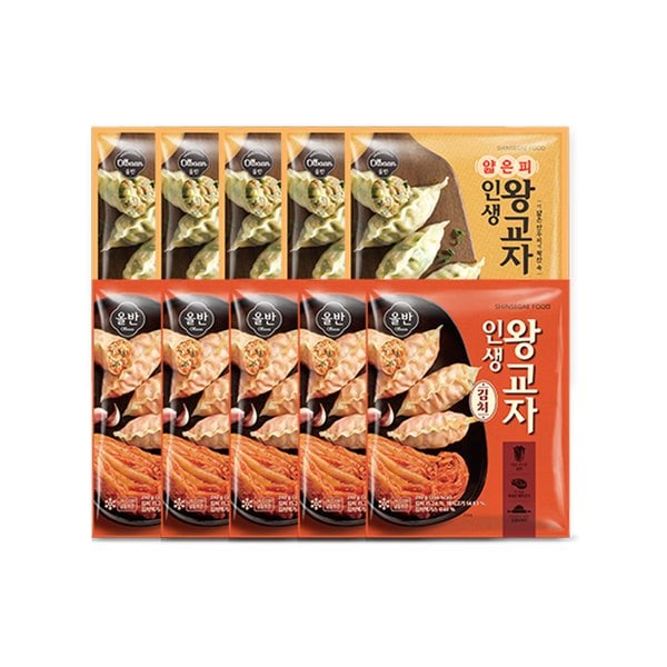 올반 왕교자210g x  5팩 + 올반 김치 왕교자 210g x 5팩