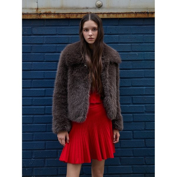 [시흥점] 여성 와이드카라 페이크퍼 자켓  (ER4TF501)