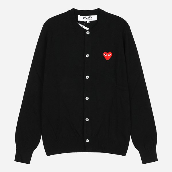 [시흥점] 6S AX N007 051 1 레드 하트 니트 가디건 블랙