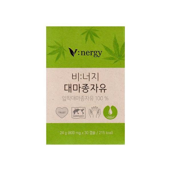 [비너지(Vinergy)] 대마종자유 800mg x 30캡슐 1박스 -SDL- (S44005400)
