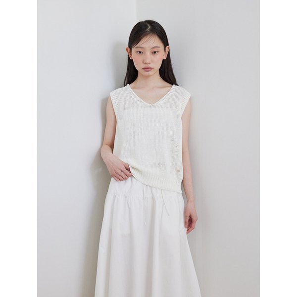 Tube cotton sleeveless top_OFF WHITE