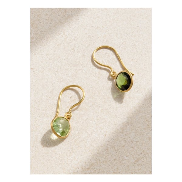 피파 스몰 18k 골드 토르말린 이어링 그린 1647597336207086