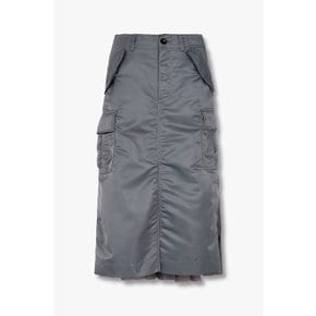 [CLASSICS] 여성 백 플리티드 나일론 카고 스커트 6414316104000