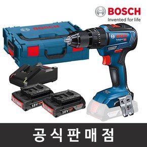 정품/GSB 18V-55 브러쉬리스 충전임팩트드릴드라이버 2.0Ah세트