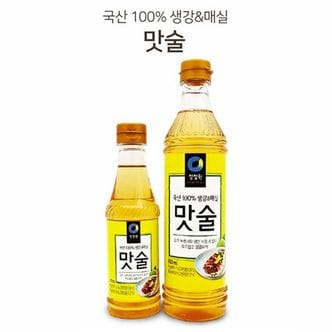 제이큐 신선한 청정원 요리맛술 국산 생강 매실 맛술  잡내제거 X ( 2매입 )