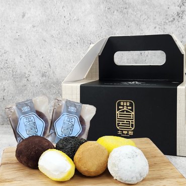  소부당 마음드림 2호 선물세트 40g x 15개입 (초코+카스텔라+흑임자+한입백미+콩가루 각3개입)