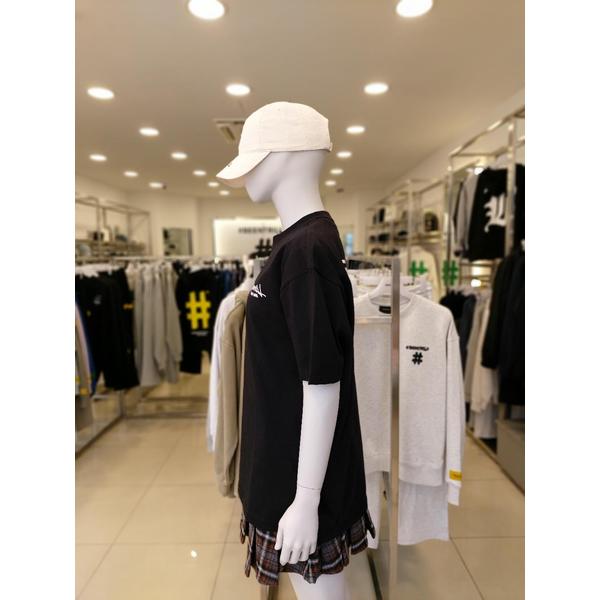 [여주점] 남여공용 스크립트 티셔츠BA252TS040_BK