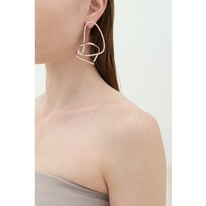 Dancing Objet No.9 Earrings - Rosegold [옵션- 귀찌 Earclip]