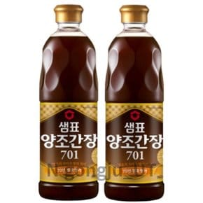 샘표 발효명가 볶음요리 소스 701 양조간장 860ml 2개