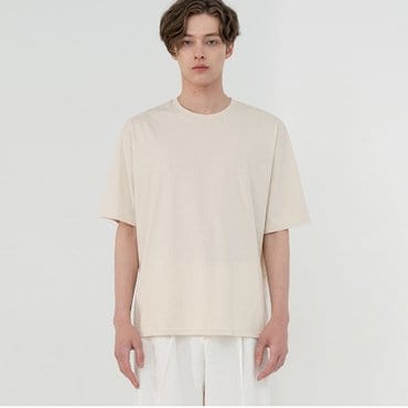 COQ OVERSIZE FIT SHORT SLEEVE T_CREAM