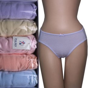 국산 5매입순면여성삼각팬티 미디여자팬티85~100 PWP696