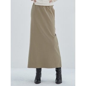 amr1473 string midi skirt  (khaki beige)