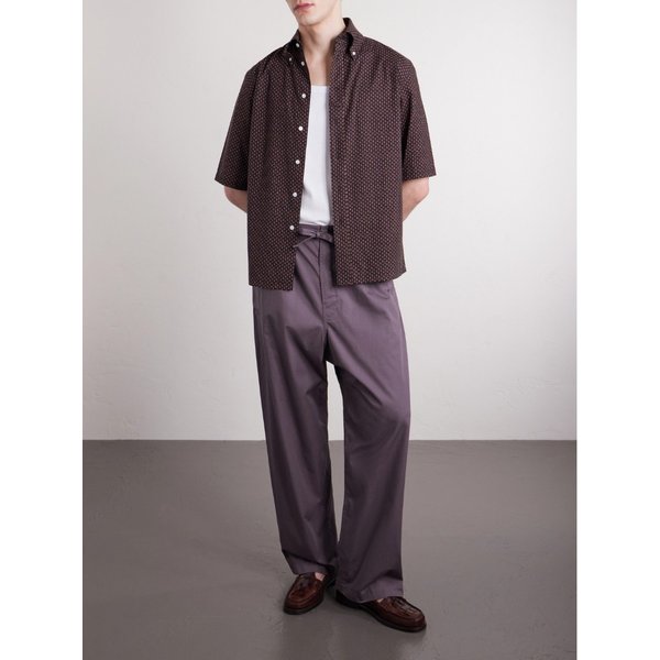 프린트 코튼 버튼다운 칼라 셔츠 46376663162991166