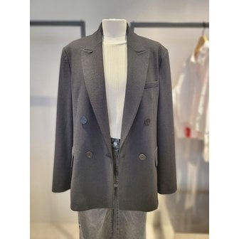 시슬리 [여주점] 피크드 라펠 루즈핏 더블 자켓(SAJKA3611)