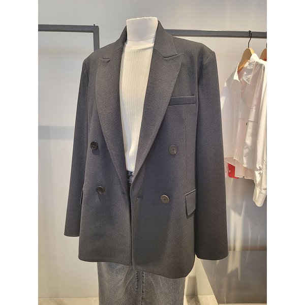 [여주점] 피크드 라펠 루즈핏 더블 자켓(SAJKA3611)