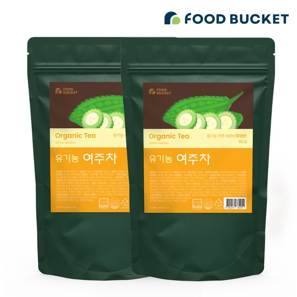 볶은 유기농 여주차  60 g x 2개