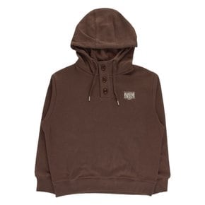 마리떼 CLASSIC LOGO DOUBLE FACE BUTTON HOODIE MFG44FHD102-BRW