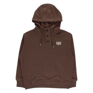  마리떼 CLASSIC LOGO DOUBLE FACE BUTTON HOODIE MFG44FHD102-BRW