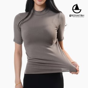 쫀쫀한 텐셀 베이직 반팔 폴라티 필라테스 요가복