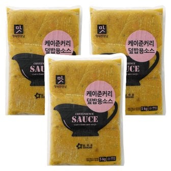  아워홈 행복한맛남 케이준커리 덮밥용소스 2kg x 3개