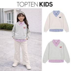 (여아) 스쿠바 셔츠 레이어드스웨트셔츠 MKG2TR2202