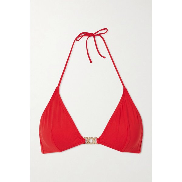 닐리 로탄 장식 트라이앵글 비키니 탑 46376663163024557