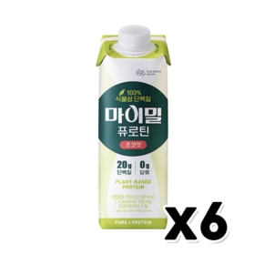 마이밀 퓨로틴 초코맛 식물성단백질음료 250ml x 6개