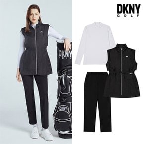 DKNYGOLF 24SS 우븐베스트셋업 3종 여성