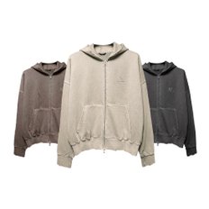 SUPPORT SERIES WASHING HOODIE ZIPUP 3colors