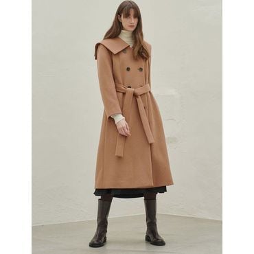 미테 SAILOR COLLOR DOUBLE COAT_CAMEL