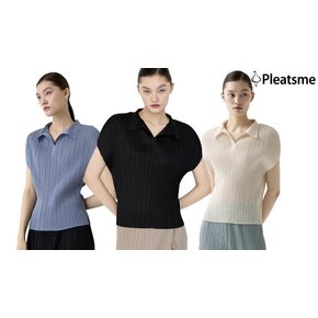 (백화점 동일 상품) 25SS 플리츠미 셔츠 카라 블라우스