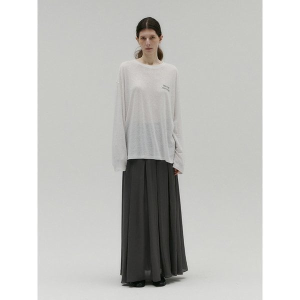 [3rd REORDER] LINEN LOOSE LONG SLEEVE TOP [WHITE]