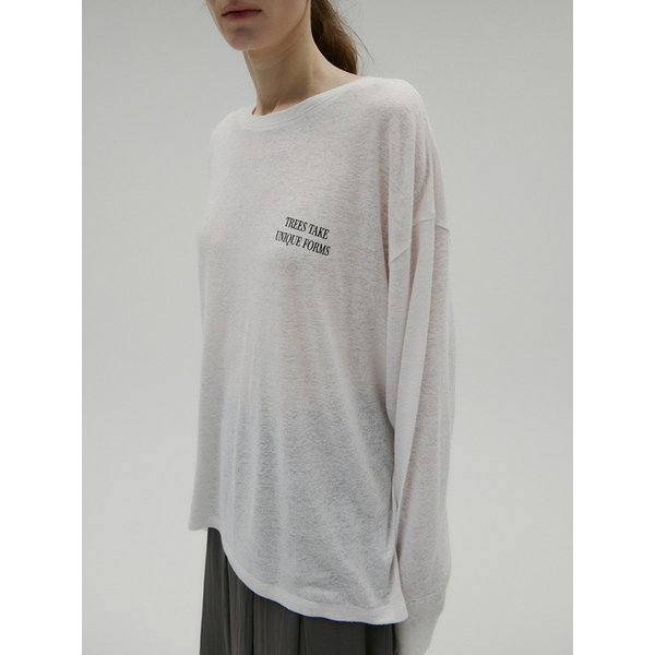 [3rd REORDER] LINEN LOOSE LONG SLEEVE TOP [WHITE]