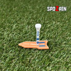 [SPOZAIN] 스포자인 3in1 로켓에이밍 티꽂이 오렌지색상 티샷방향 티높이설정 볼마커 에이밍