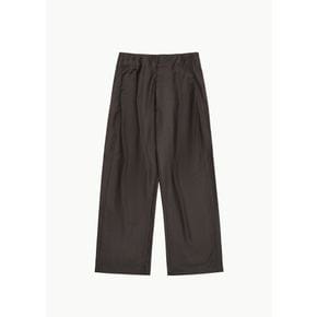 GCG 26FW No.343 Fine Wool Pleated Trousers, Brown